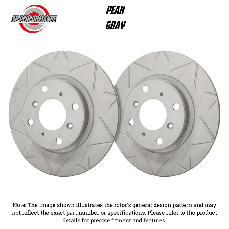 SP Performance Disc Brake Rotor Set Rear For 2011-2012 BMW 328i