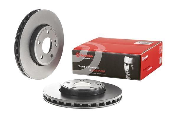 2x Brake Discs Front Internally Vented Fits Mercedes-Benz BREMBO 09.B344.41 gallery