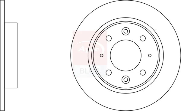 2x Brake Discs Pair Solid fits KIA CARENS Mk1, Mk2 1.8 Rear 2000 on 261mm Set