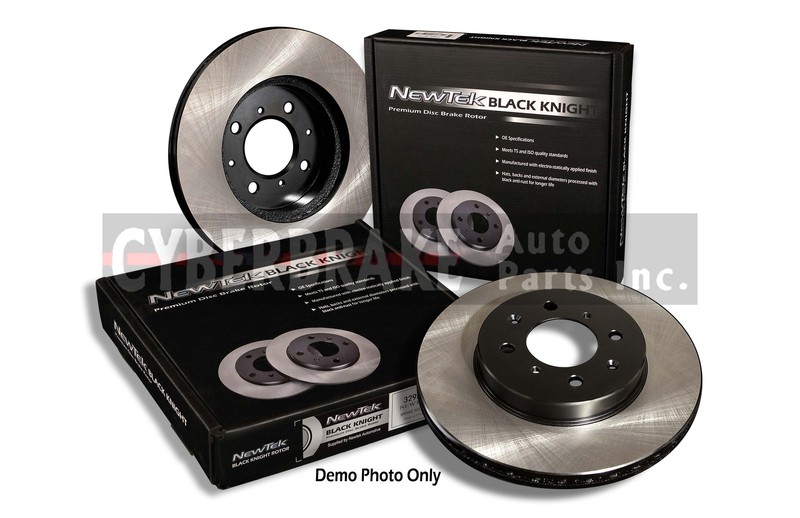FRONT Premium Black E-Coat Rotor Pair of 2 Fits 01-10 Chrysler PT Cruiser