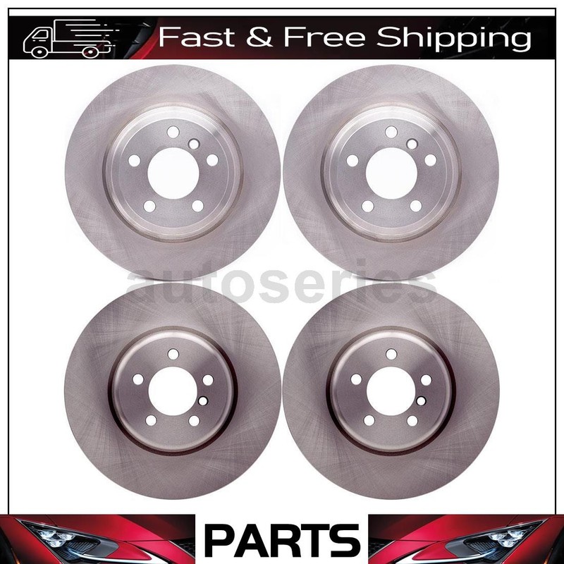 Disc Brake Rotor Front Rear For 2016-2017 BMW 340i xDrive 4pcs
