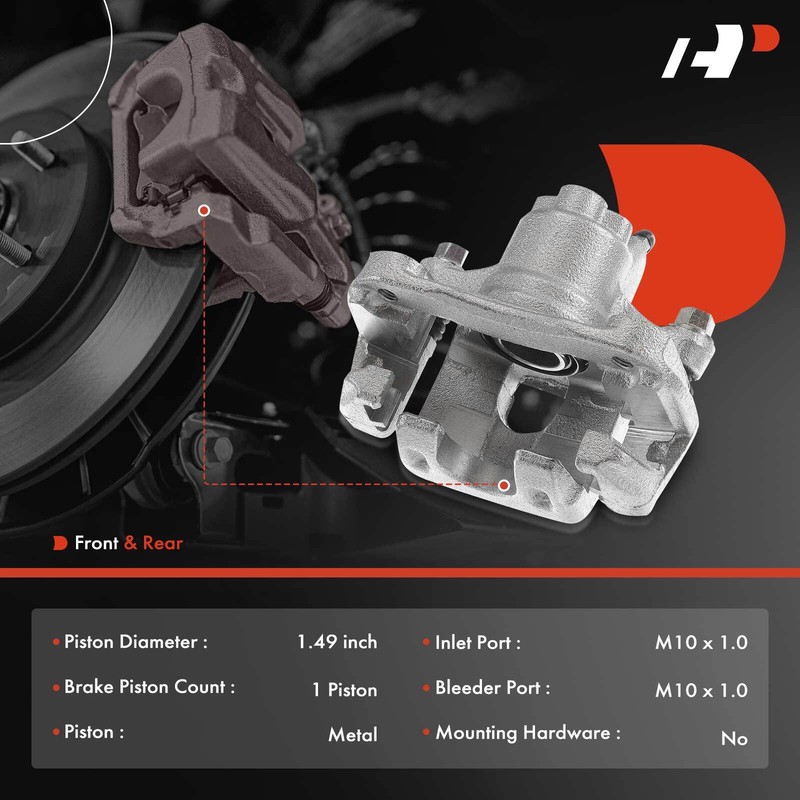 A-Premium Front & Rear Drilled Brake Rotor & Pads + Caliper for Toyota Solara gallery