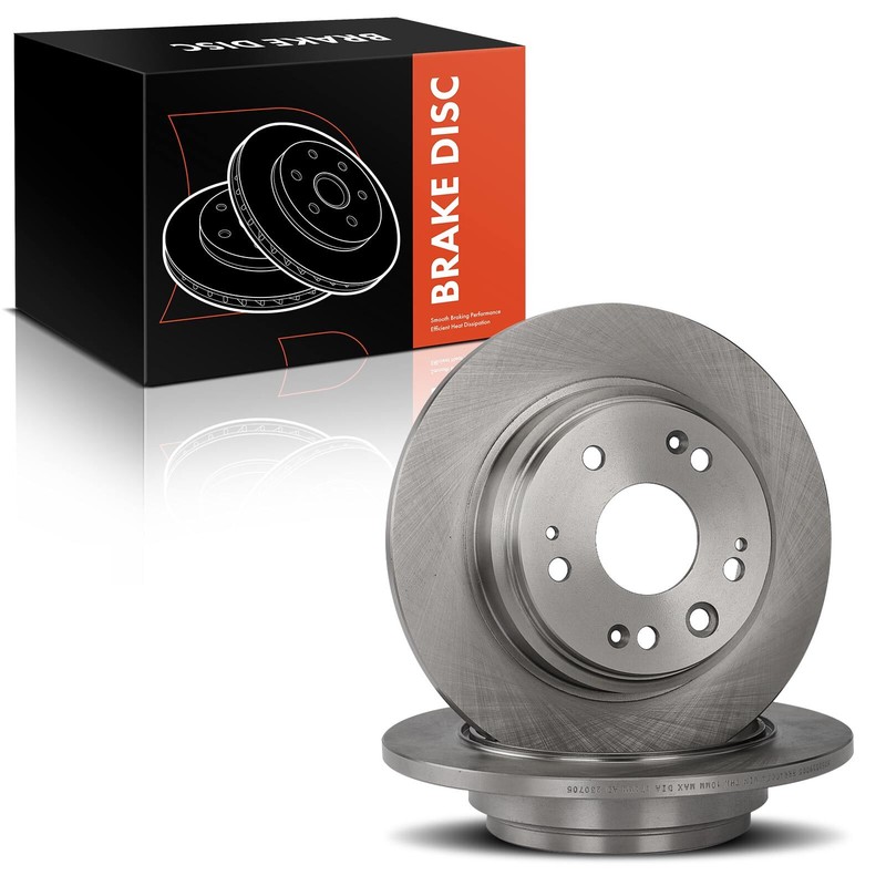 2x Rear Driver & Passenger Side Disc Brake Rotors for Acura RL 2002 2003-2004 gallery