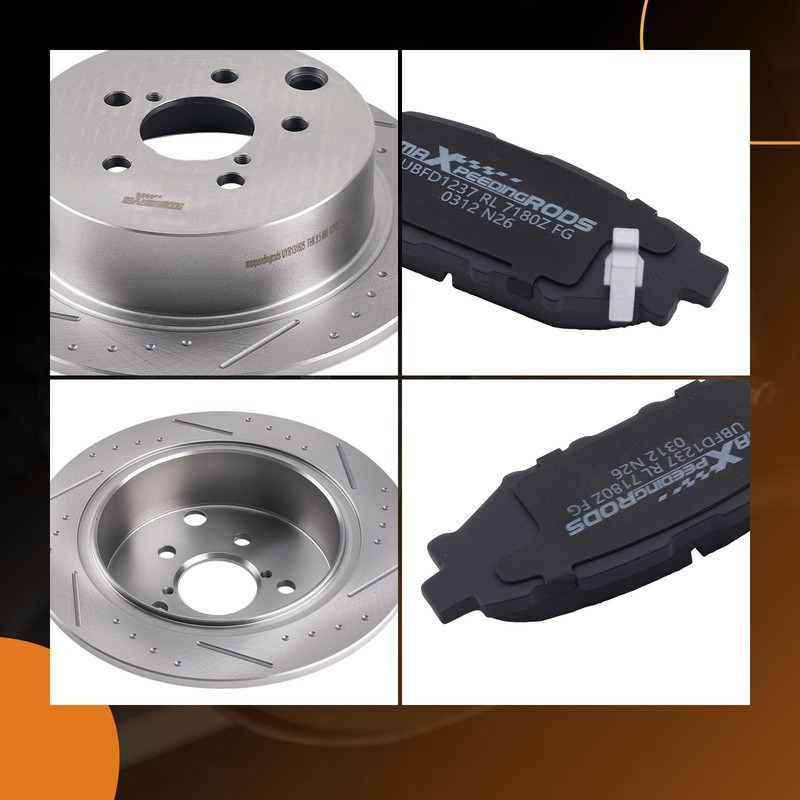 Rear Brake Rotors & Pads Set For Subaru Crosstrek/Forester/Impreza/XV Crosstrek gallery