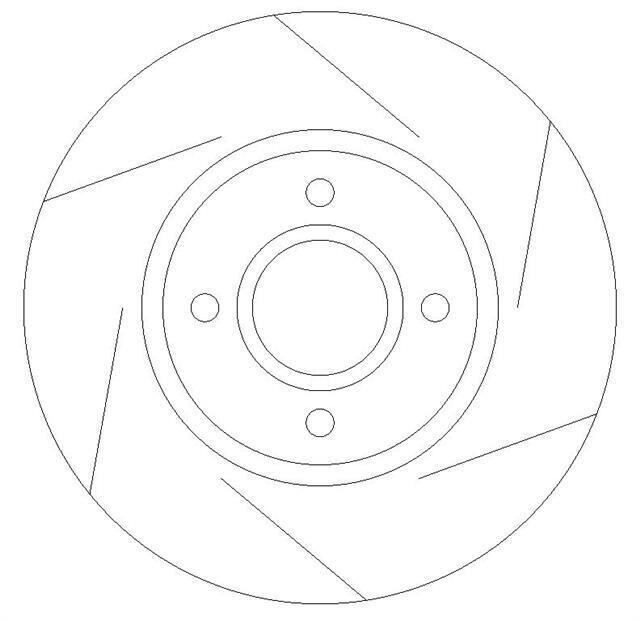 Front Dimpled and Grooved Brake Discs to fit Vw GOLF III (1H1) 1.9 TDI gallery