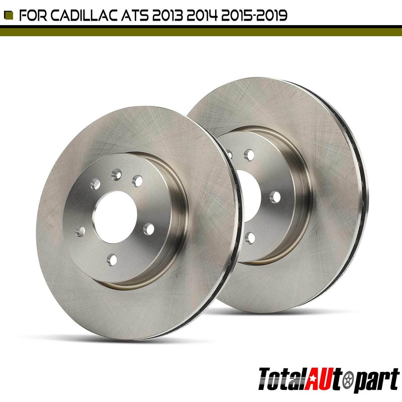 2x 321mm Disc Brake Rotors for Cadillac ATS Base Luxury 16-19 Front Left & Right