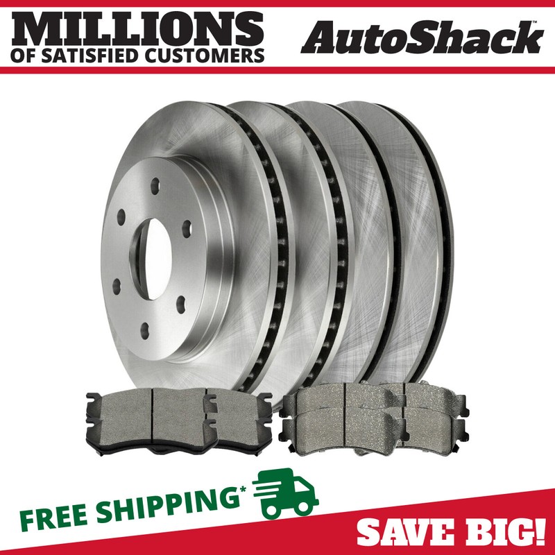 Front & Rear Brake Rotors & Pads for Chevy Silverado 1500 Classic GMC Safari V8