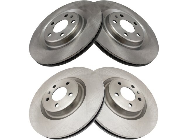 Front and Rear Brake Rotor Set fits Audi A7 Quattro 2012-2015 63VQPQ
