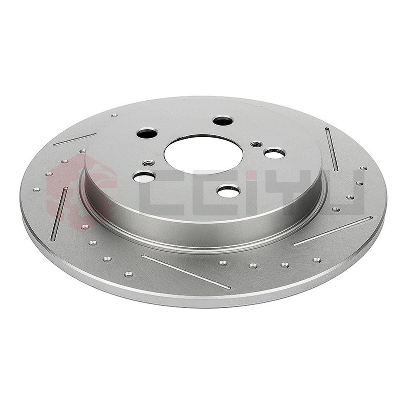 For 2011 2012 2013 2014-2017 Lexus CT200h 2x Rear Slotted Discs Brake Rotors gallery