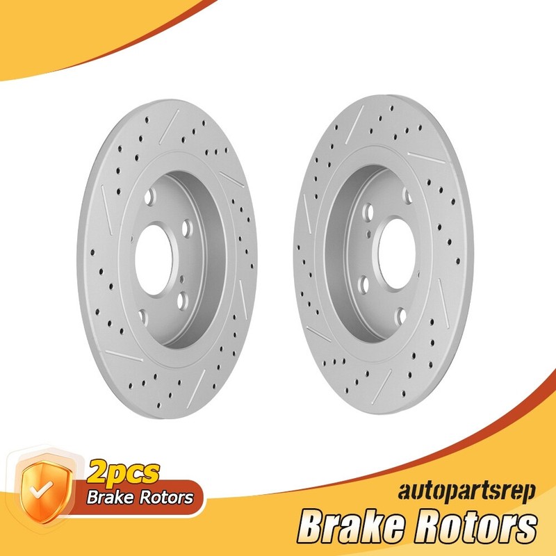 Rear Drilled Brake Rotors for Toyota Matrix Corolla IM Scion IM XB Pontiac Vibe