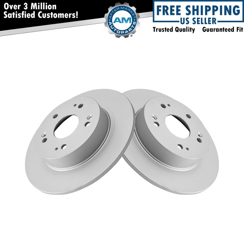 Rear G-Coated Brake Rotor LH RH Kit Pair Set of 2 for Honda Acura
