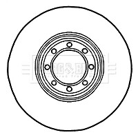 Fits Iveco Daily 2006- 2.3 D 3.0 1x Brake Disc Rear Borg & Beck gallery