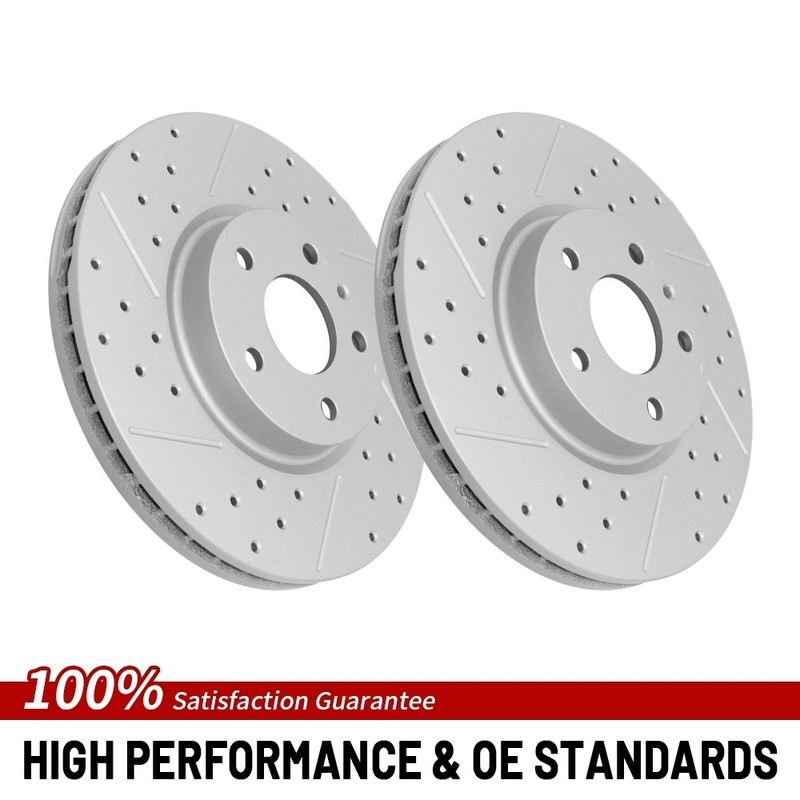 11.81”Front Drilled Disc Brake Rotor For 2013 2014-2020 Ford Fusion Lincoln MKZ
