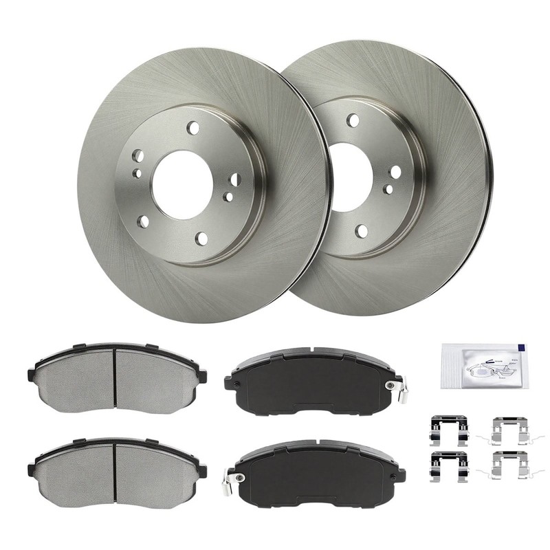 2-Wheel Set Brake Disc and Pad Kits Front for INFINITI I30 Nissan Maxima 00-01