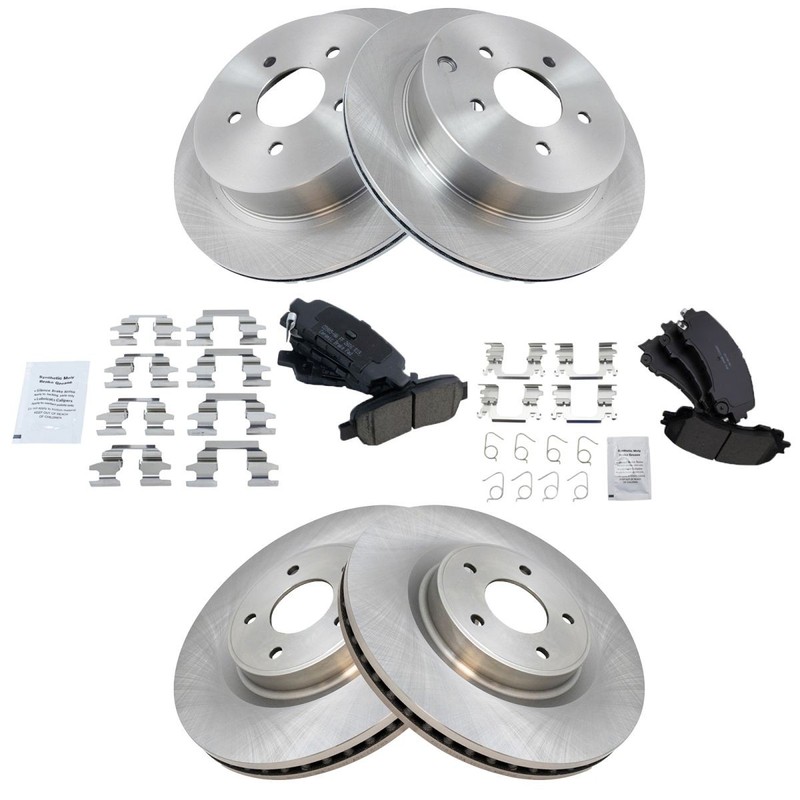 Front & Rear Ceramic Brake Pad & Rotor Kit for Infinity Q50 gallery