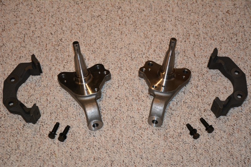 FITS Dodge Plymouth Chrysler B E Body Disc Brake Spindles & Caliper Kit Upgrade gallery