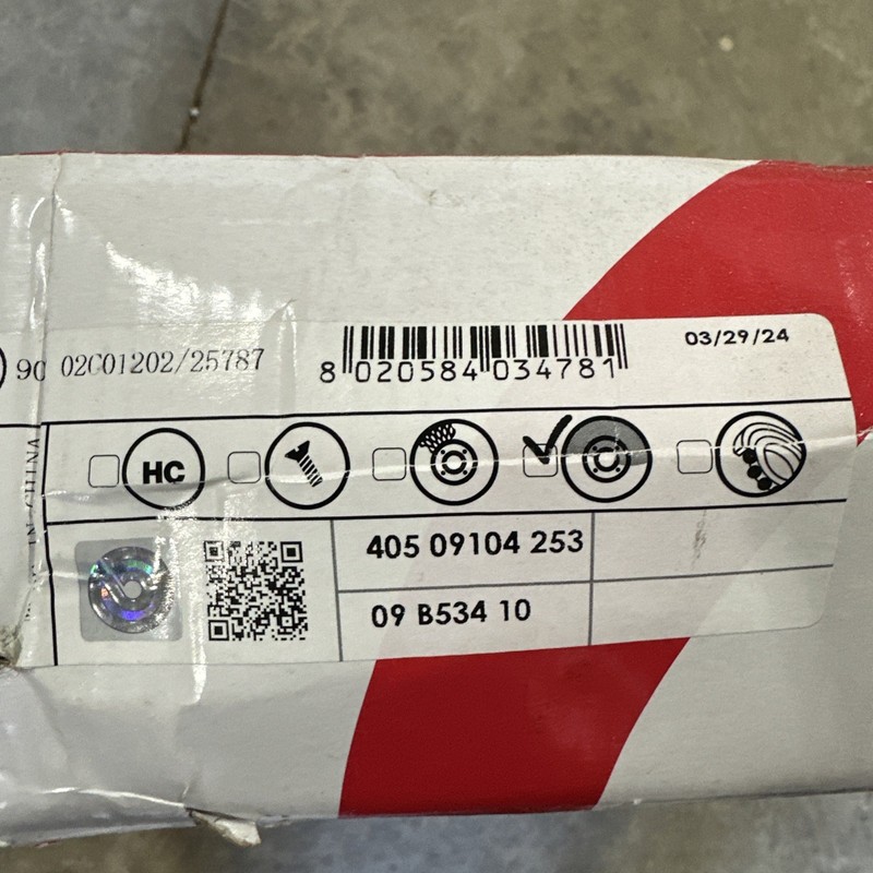 One New Brembo Disc Brake Rotor Rear 09B53411 Cadillac Chevrolet GMC. Open Box gallery