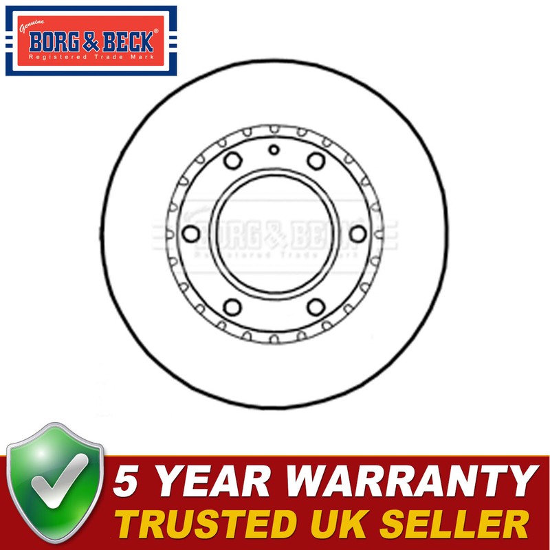Borg & Beck Front Brake Disc Fits Ford Ranger 2002-2011 Mazda B-Series 2002-2006