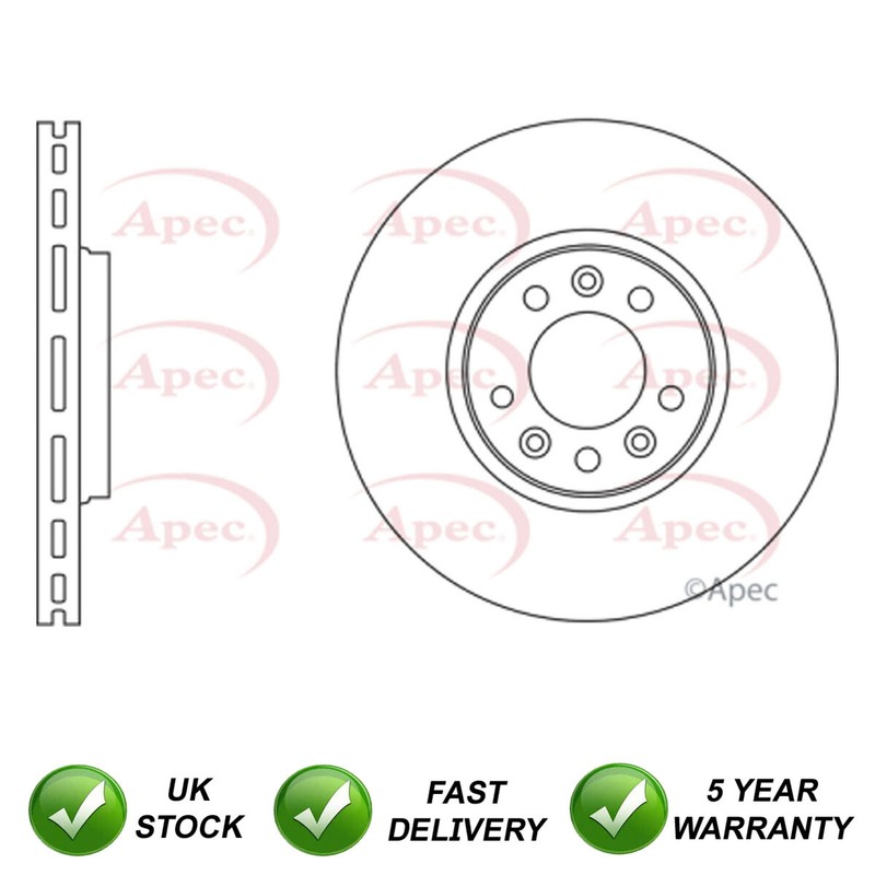 Brake Disc Front SJR Fits Expert Dispatch C5 Scudo 1.6 D HDi 1.8 2.0 494992