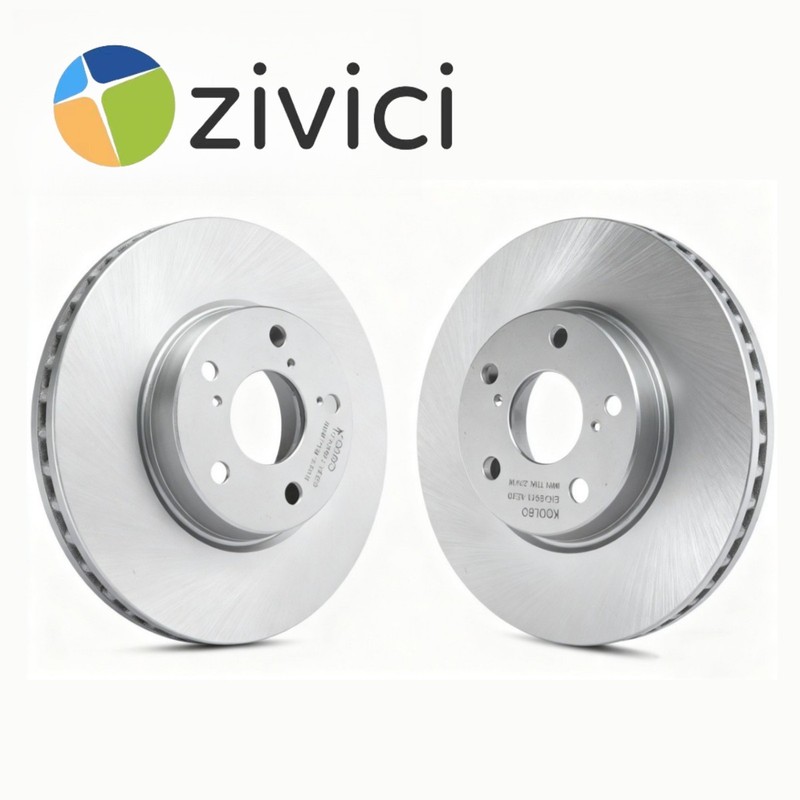 A Pair Front Brake Rotor Fits 2013-15 Scion xB Toyota 2009-17 Prius V 09-18 RAV4