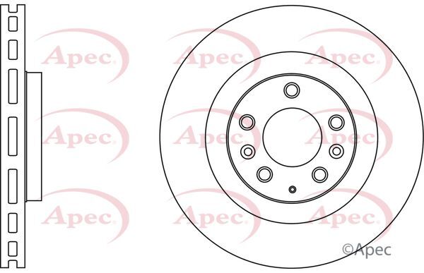 Brake Discs Pair Front FOR MAZDA CX-7 2.2 2.3 07->13 CHOICE2/2 Apec gallery