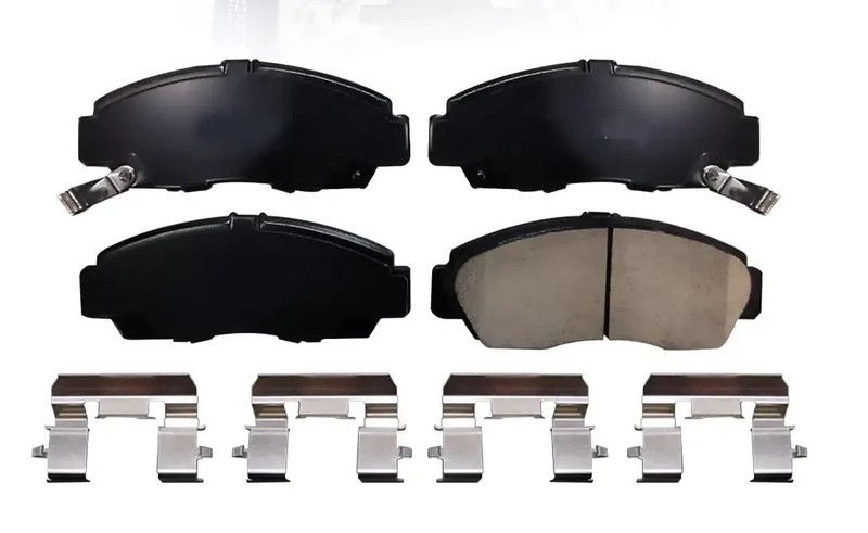 Front and Rear Drilled Rotors Ceramic & Brake Pads Acura TL Base 2004 - 2008 gallery