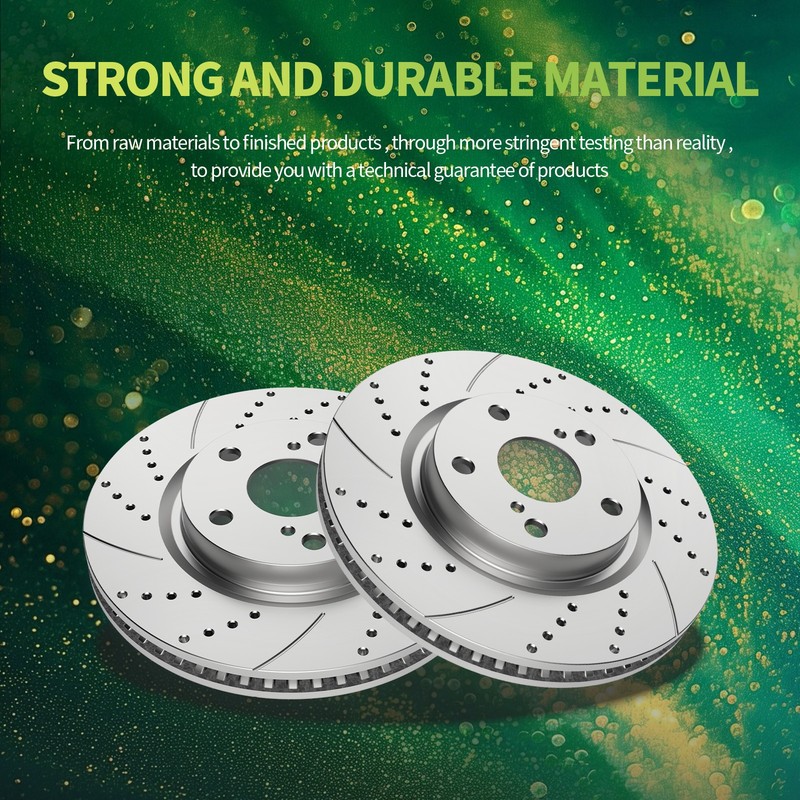 Front Rear Brake Rotors Pads for Toyota Highlander 2008-2009 2010-2013 Brakes gallery