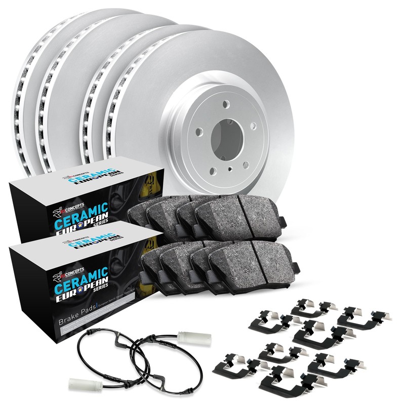 R1 Concepts Wdts2 12622 R1 Brake Rotors Carbon Coated W Euro Ceramic Pads gallery
