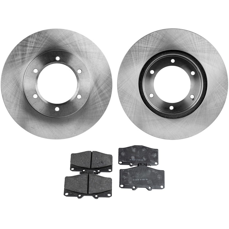 Disc Brake Rotor and Pad Kit For 1988-1995 Toyota Pickup Front