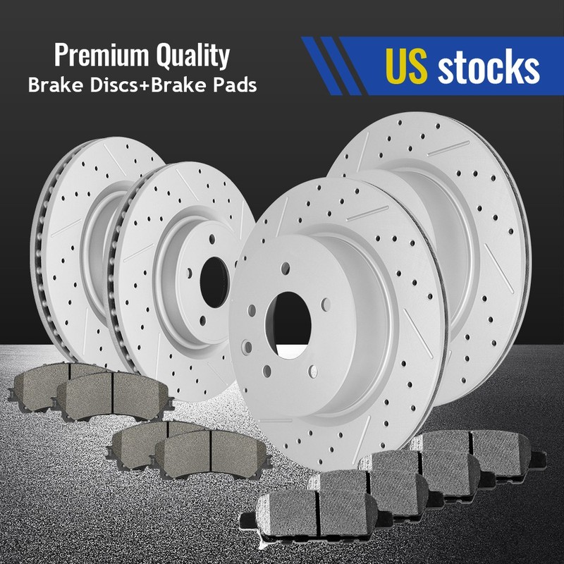 Front Rear Brake Rotor Pad For 2016-2017 Infiniti QX50 2023-2024 Nissan Z Sport