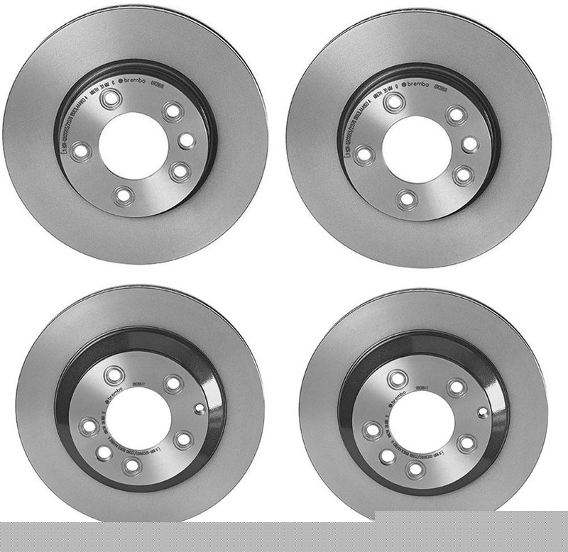 Brembo Front Rear Brake Disc Rotor Kit for Porsche Cayenne VW Touareg 17″ Wheels