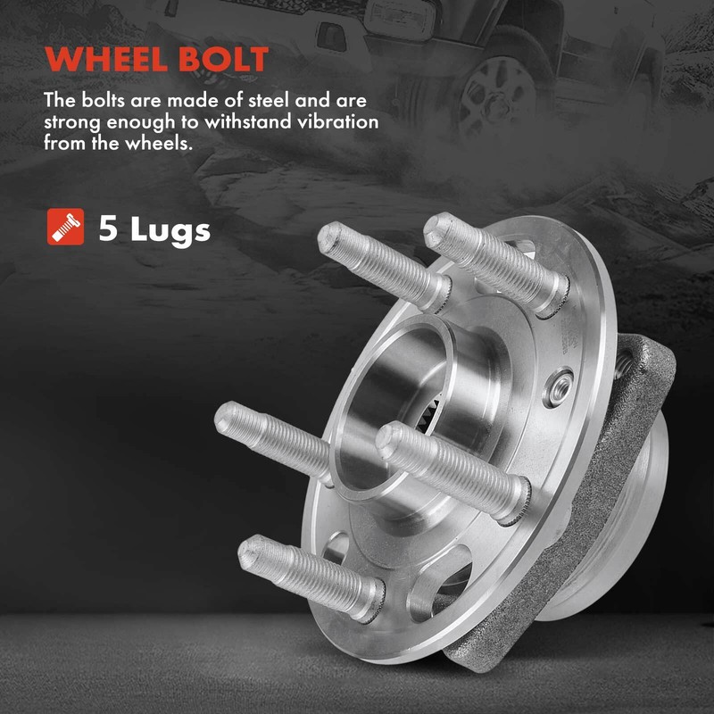 Disc Brake Rotor &Pad + Hub Bearing for Chevrolet Malibu Buick LaCrosse Front gallery