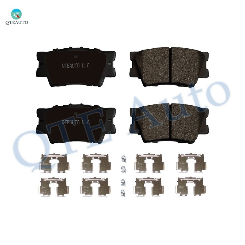 Front 296mm-Rear 281mm Drilled Brake Rotors-Brake Pad For 2013-2018 Lexus ES350 gallery
