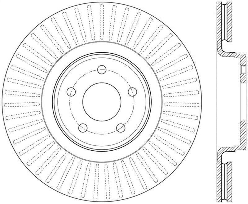 StopTech Sport Slotted Brake Rotor; Front Right 126.65146SR