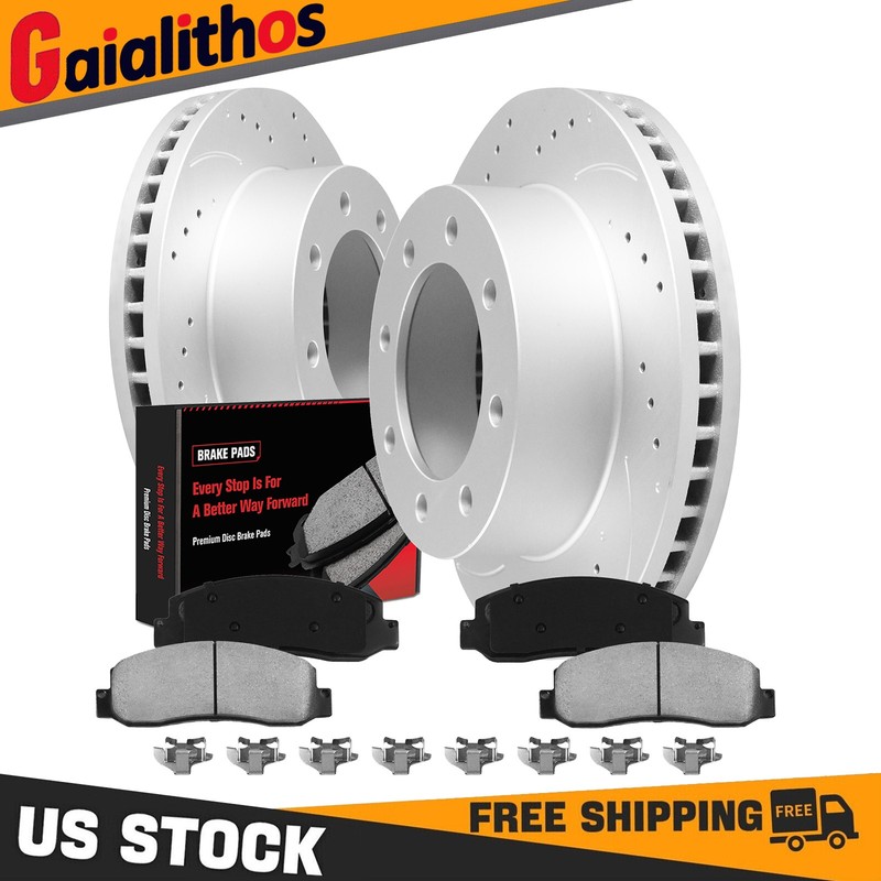 4WD Front Brake Rotors and Brakes Pads Kit for Ford F-250 F-350 F-450 Super Duty