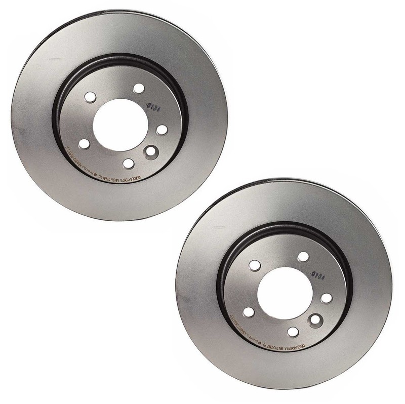 Brembo Set of 2 Front 317mm Coated Vented Disc Brake Rotors For Land Rover LR3