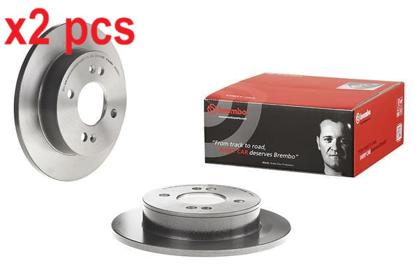 X2 PCS L&R SIDES REAR BRAKE DISC 08.C650.11
