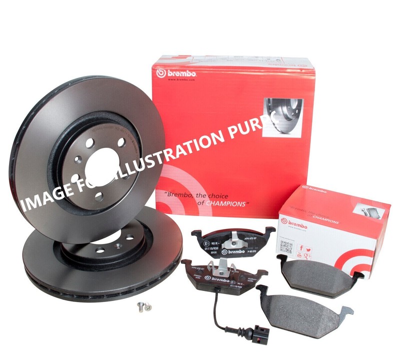FOR AUDI A3 1.4 45TFSIe 13kWh 8Y BREMBO REAR BRAKE DISCS 310MM & BRAKE PADS SET