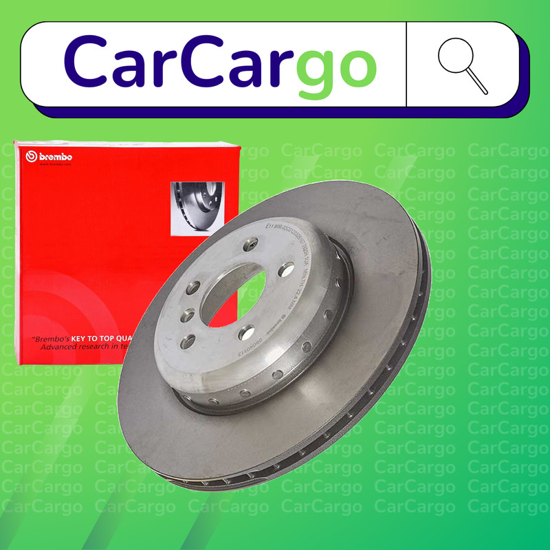 Brembo Vented Rear Brake Discs Pair BMW 3 Series 330i xDrive 2015-2024 345 mm