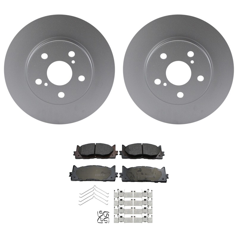 Bosch QuietCast Front Rotor Akebono ProACT Ceramic Disc Brake Pad Kit For Avalon