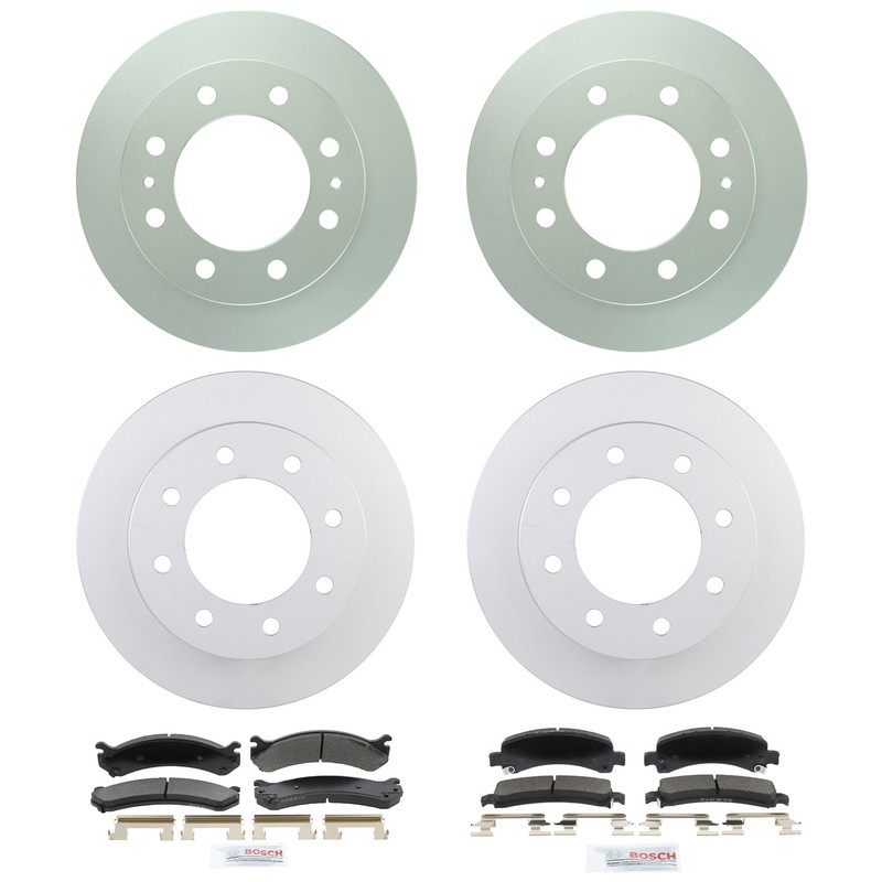 Bosch QuietCast FrontRear Rotor Blue Ceramic Disc Brake Pad Kit for Express 2500
