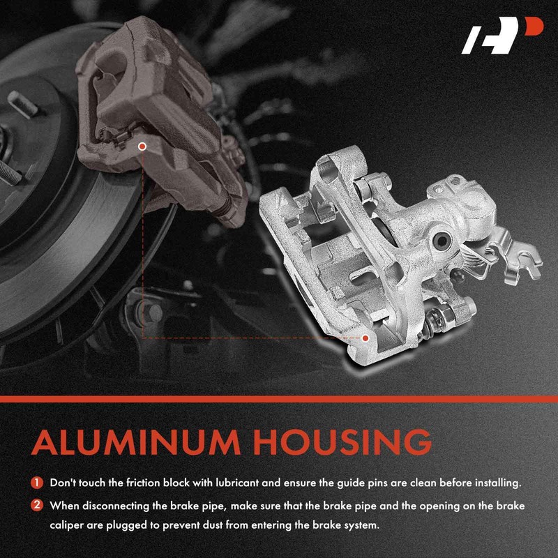 Rear Disc Brake Rotors & Pads + Brake Caliper for Mazda 6 2006-2013 Ford Mercury gallery
