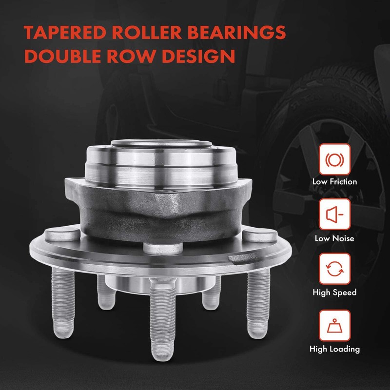 Front & Rear Rotor & Ceramic Brake Pad + Hub Bearing for Chevrolet Camaro 10-15 gallery