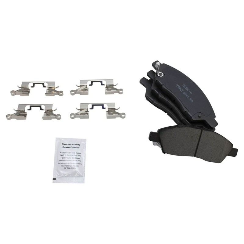 TRQ Front Premium Posi Ceramic Brake Pad & Coated Rotor Kit for Nissan Versa gallery
