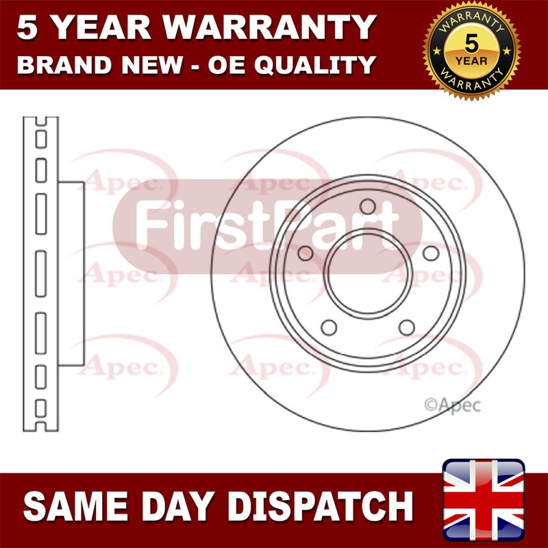 Fits Mitsubishi L200 2007-2008 2.5 D FirstPart Front Brake Disc MN102275