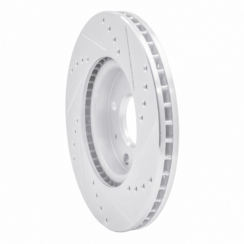 R1 Concepts eLINE Drilled & Slotted 1-Piece Rear Driver Side Brake Rotor gallery