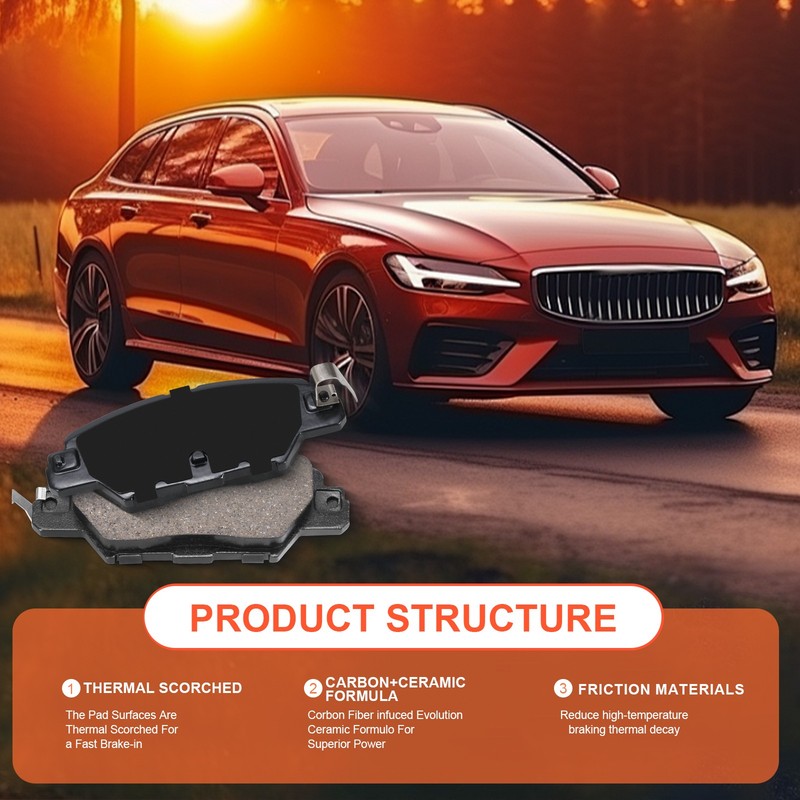 Rear Disc Brake Pads for Mazda CX-5 2020 DZ1864 HZ1846 gallery