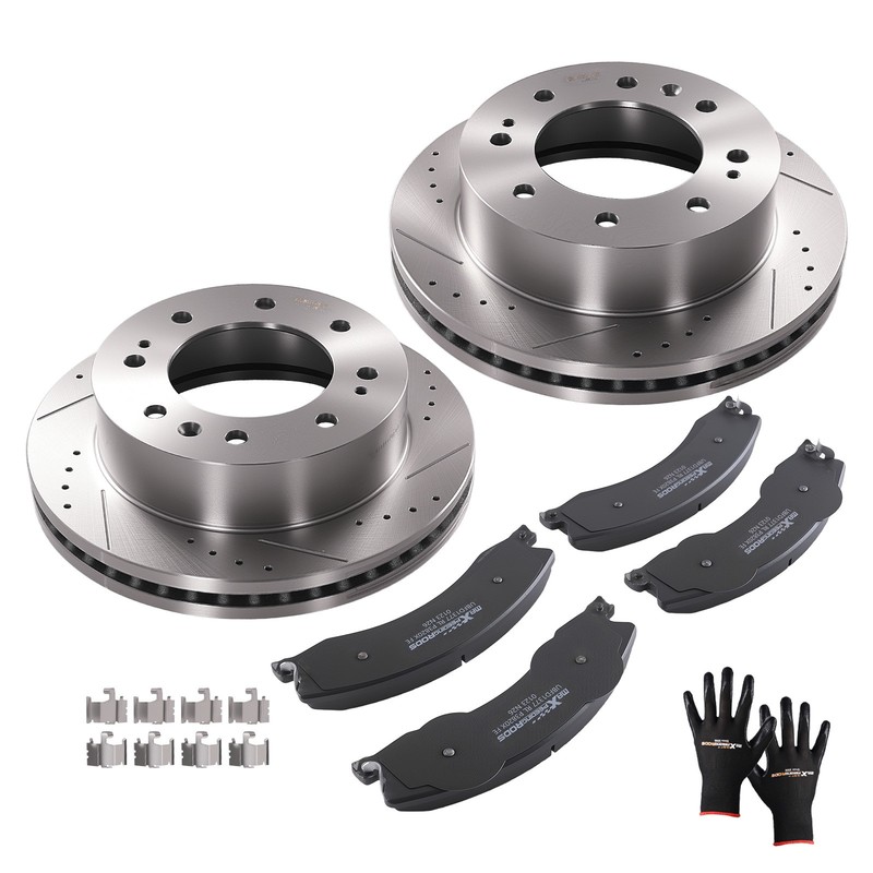 Front Brake Rotors & Pads Set for Chevrolet Suburban 3500 HD 2016-2019 S55191 gallery
