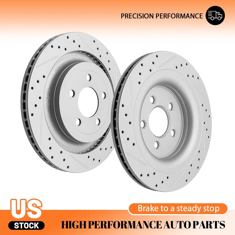 330mm Rear Disc Brake Rotors Set For Ford Mustang 2015 2016 2017 2018 2019-2023