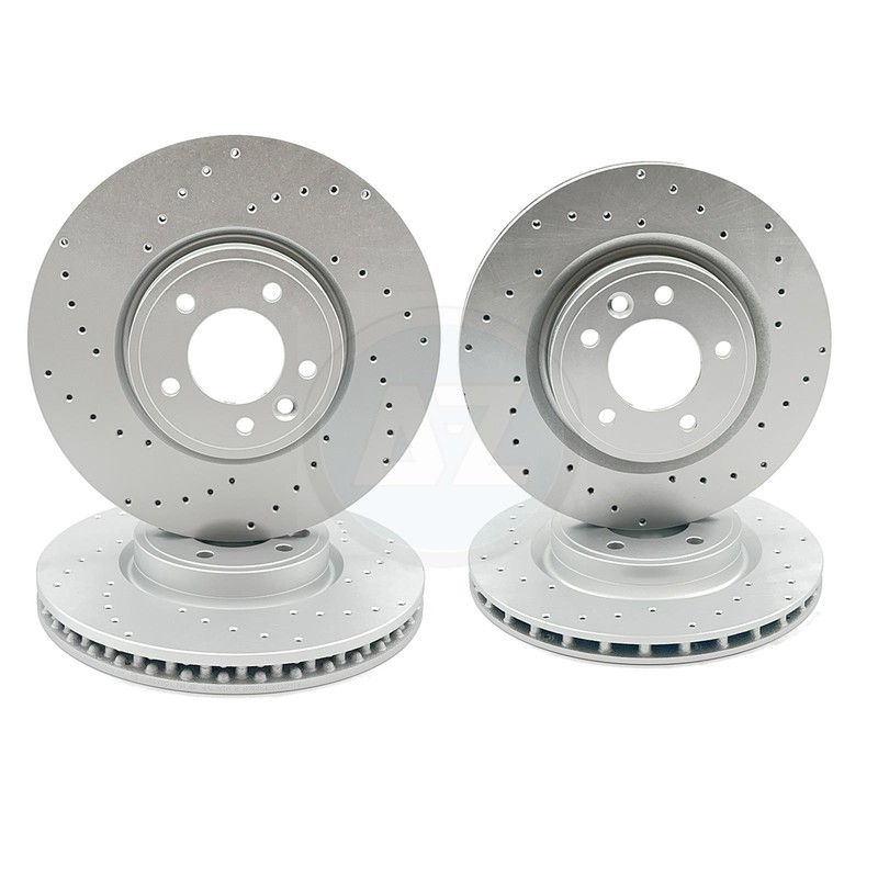 FOR RANGE ROVER SPORT 2.0 P400e DRILLED FRONT REAR BRAKE DISCS 349mm 325mm FR/RR